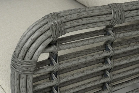 "Ницца" кресло из искусственного ротанга, цвет серый 4SIS арт.УТ-00009385