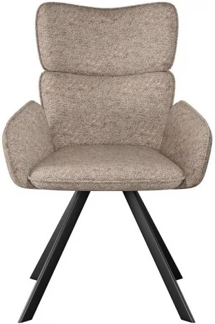 Стул DikLine 501 поворотный NS05 CAPPUCCINO, ножки черные арт.00-00077435