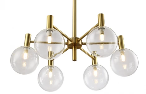 Потолочная люстра Crystal Lux Andres SP6 BRONZE/TRANSPARENTE