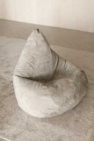 Детское кресло мешок Dreambag Серый Микровельвет L (Классический) 5613201