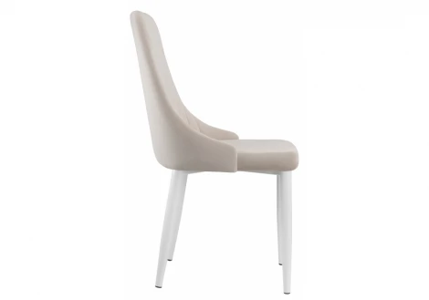 Стул Woodville на металлокаркасе Kora white / beige 15222