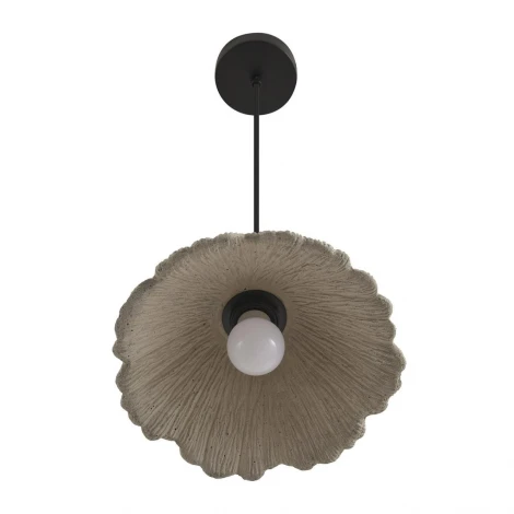 Подвесной светильник Lumion Eoliana 8351/1A черный/серый/бежевый, металл/дерево/цемент E27 60W 220V