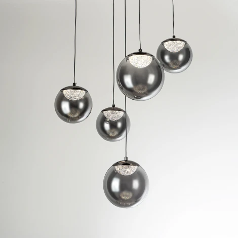 Подвесной светильник светодиодный с пультом с регулировкой цветовой температуры Modelux ML.2338.5 BK