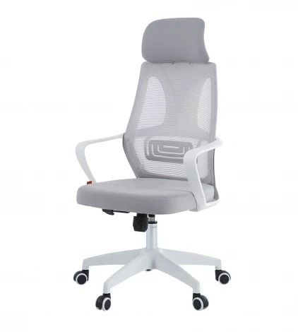 Офисное кресло Chairman CH636 белый пластик, светло-серый