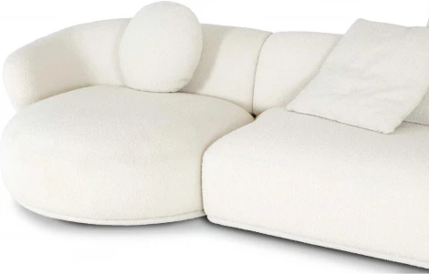 Диван Fabro ОГОГО (арт.851165), (Ткань,Букле/Белый)