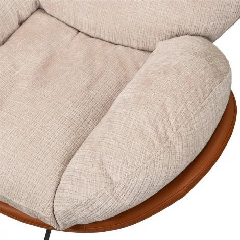 Кресло BLISS оранж/серый, экокожа, шенилл Bradex Home FR 1070