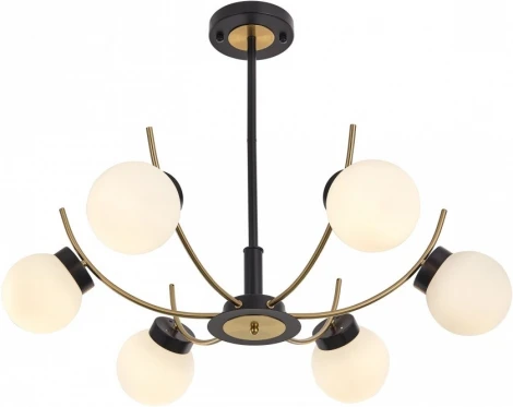 Потолочная люстра на штанге Arte Milano Neapolis-76169 276169/6 BK/GD (220V, шар)