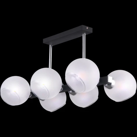 Потолочная люстра на штанге ILLUMICO IL9559-6PSQ-79 CR BK (220V)