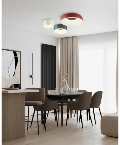 Потолочный светильник круглый Sonex Confy 7690/26L металл/акрил/белый LED 26Вт 4000K D260 IP20 (220V, круглые)