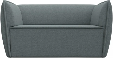 Диван кухонный прямой Бергамо 2-х местный (Серый/Рогожка) Лига Диванов арт.123705