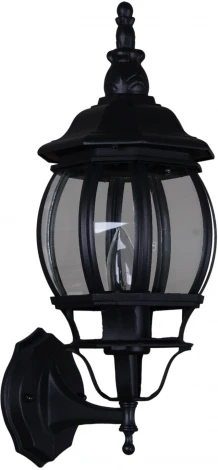 Настенный фонарь уличный Reluce 08012-0.2-001SW BK (220V, фонарь)