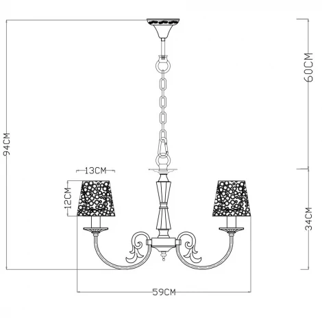 Подвесная люстра Arte Lamp Ragnatela A5468LM-5WG
