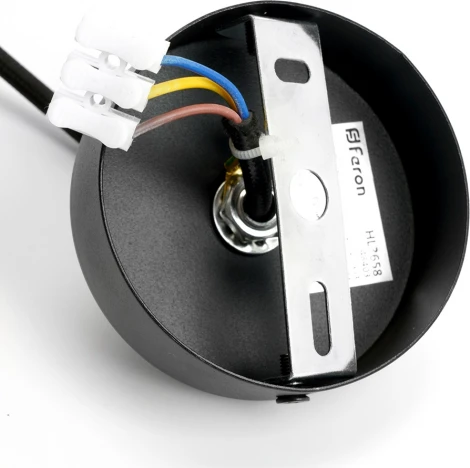 Подвесной светильник Feron HL3658 Barrel ECHO levitation 48403 12W, GX53, чёрный, с антибликовой сеточкой (220V, на проводе, круглые)