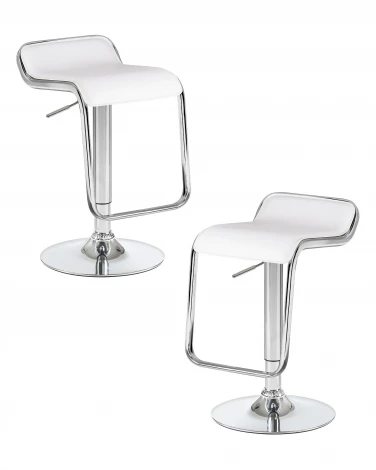 Набор 2 шт стул барный DOBRIN CRACK (белый)