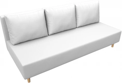 Диван прямой Лига-033 (Белый/Экокожа) Лига Диванов арт.121096