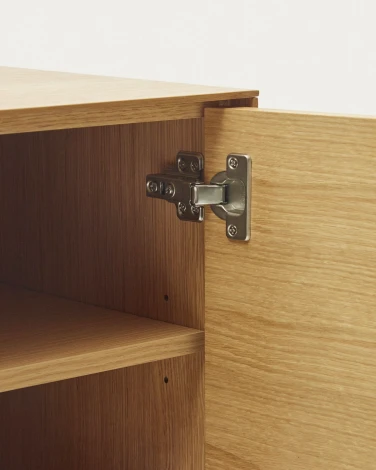 Буфет La Forma (ex Julia Grup) Vedrana (Черный/ Дуб)