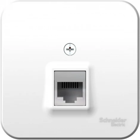 Телефонная розетка накладная RJ-11 (белый) Systeme Electric Blanca BLNIA011001