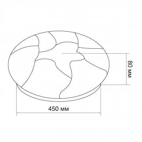 Светодиодный светильник потолочный 90Вт с ПДУ Lumin'arte Lotus CLL52