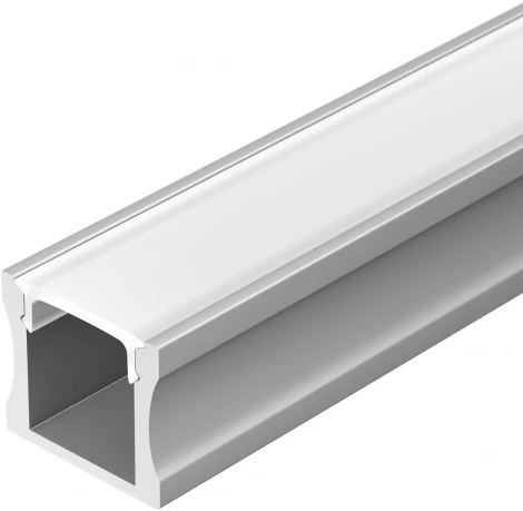 Профиль с экраном ALU-SLIM-H15-2000 ANOD+FROST (Алюминий) 018246 Arlight