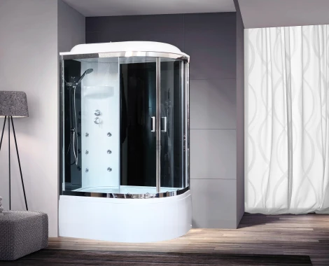 Душевая кабина Royal Bath RB8120BK3-BT-CH-L