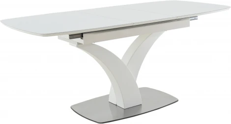 Стол Нотр Дам MODERNE стекло OPTIWHITE 1400(1800)*850, Белый, Аврора