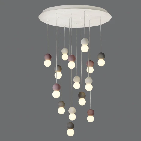 Подвесная люстра Mantra Galaxia 7620 (220V, подвески, на проводе, шарики)