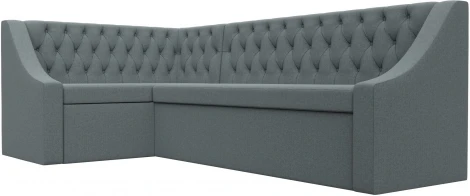 Диван кухонный угловой Мерлин левый угол (Серый/Рогожка) Лига Диванов арт.122514L