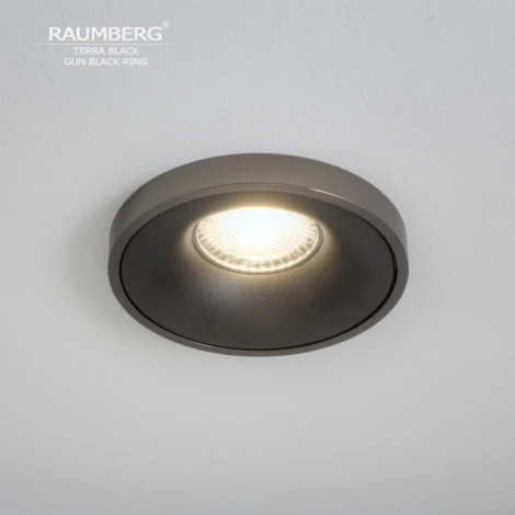 Встраиваемый светильник Raumberg TerraBk\GBk Black\Gun Black