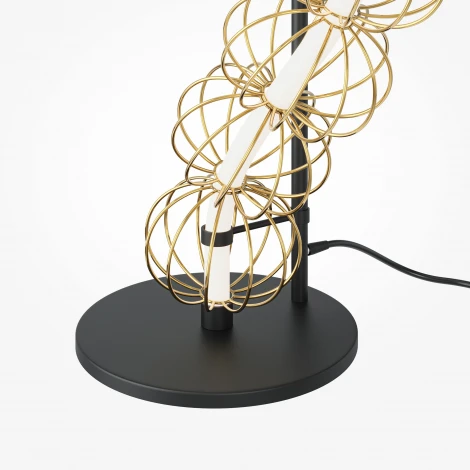Торшер Maytoni Golden Cage MOD216FL-L38G3K (LED, 220V, выключатель, шарики)