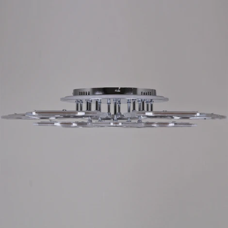 Потолочная люстра светодиодная на штанге с пультом Reluce 09827-3.3-5+5C CR (RGB) (220V)