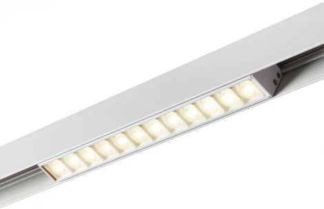 Трековый светильник Downlight низковольтный светодиодный Novotech SHINO FLUM 359487 белый LED 12W 48V 3000-6500K (регулировка яркости, управление смартфоном, умный дом - Алиса, Smart Life)