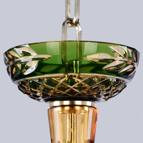 Подвесная люстра Bohemia 1309 1309/8/200 G Am/Amber-Green/H-1J