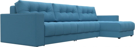 Диван угловой с декором Лига-049 НПБ Лонг Лига Диванов (Рогожка) арт.128292