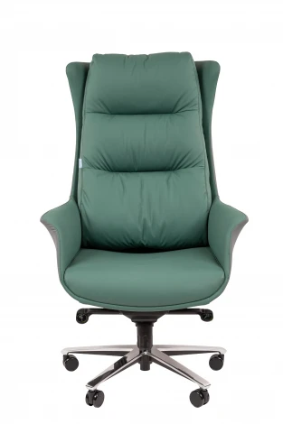 Офисное кресло Chairman 523 Россия экокожа зеленый/серый 7216677