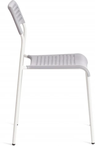 Обеденный стул Tetchair ADDE (Металл,Пластик/Серый,Белый)