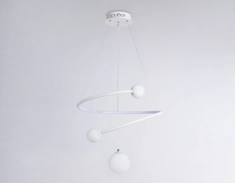 Подвесной светильник Ambrella Comfort FL66299 (регулировка яркости, LED, 220V, пульт управления, на тросе, шарики)