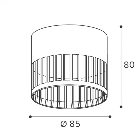 Точечный светильник накладной Wolta WSL-GX53/19B под лампу GX53 Черный PORTA