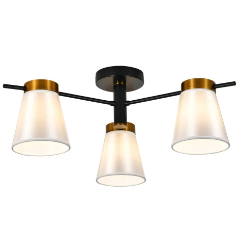 Потолочная люстра на штанге 120005/3R E14*40W Black/Gold Escada Ambient ES0000056