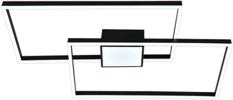 Потолочная люстра светодиодная Escada Twins 10284/3LED 164Вт металл/акрил, черный (регулировка яркости, 220V, пульт управления)