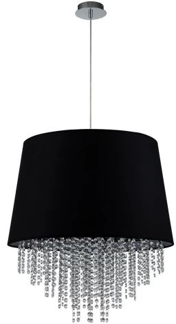 Подвесной светильник Escada CHARM 652/5S Black (220V, хрусталь, подвески, на проводе)
