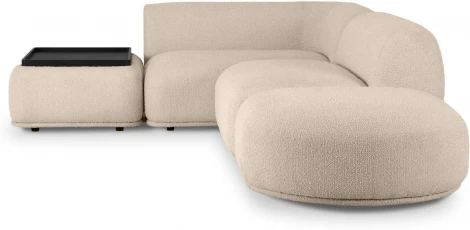 Диван Fabro ОГОГО (арт.853844), (Букле,Ткань/Бежевый)