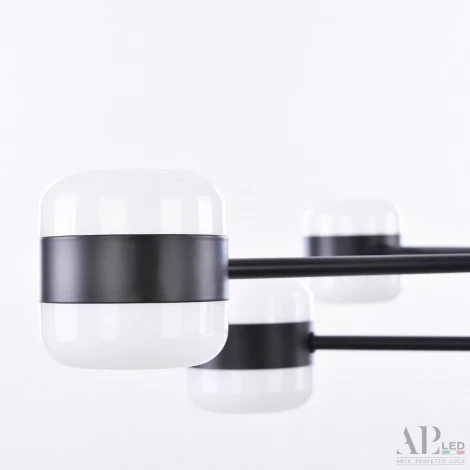 Потолочная люстра на штанге светодиодные APL LED Ferrara 3307.6296-12 Black