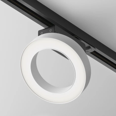 Трековый светильник Rim Unity 4000K 12Вт 110° LED (однофазный) Maytoni Technical TR044-1-12W4K-W (220V, кольцо)
