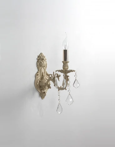 Бра Lucia Tucci Barletta W122.1 cream white (220V, подвески, подсвечник, свеча)