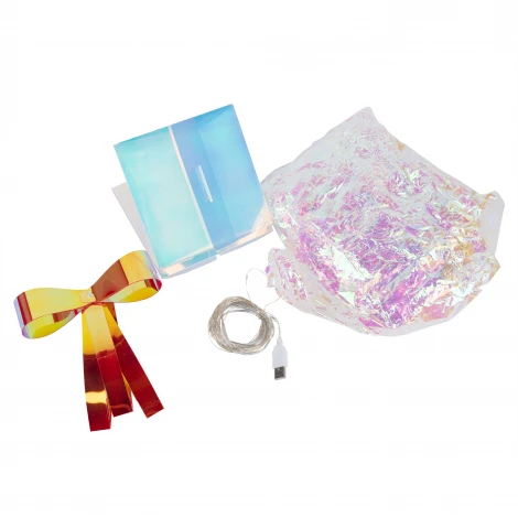 Светильник декоративный «Коробки с подарками», с USB проводом, 300 светодиодов, цвет корпуса радужный (Набор из 3штук) Uniel ULD-R509 USB GIFTBOX SET