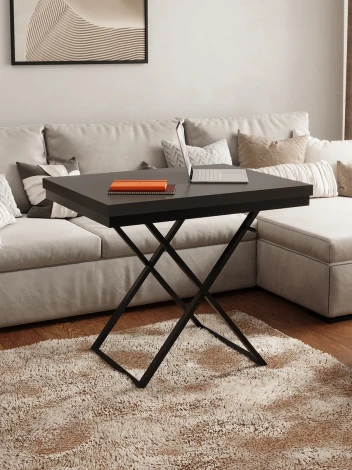 Стол-трансформер Манхэттен графит/черный Mebelik 009577