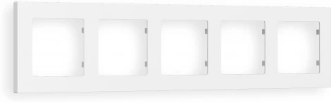 Рамка Ambrella Volt ALFA Techno (Белый матовый) 5-ая AF220125