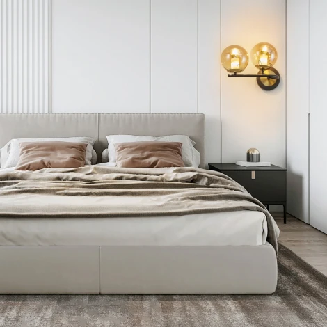 Бра Arte Milano Neapolis-73708 273708/2B BK/GD (220V, шар)