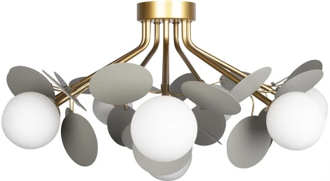 Потолочная люстра Loft It Matisse 10008/8C Grey (220V, шарики)