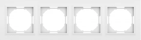 Рамка 4-я, Wave матовый белый Donel A07 DEW21433